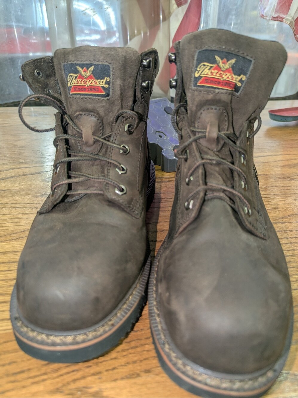 Thorogood Leather Boots Men's 10W Safety toe